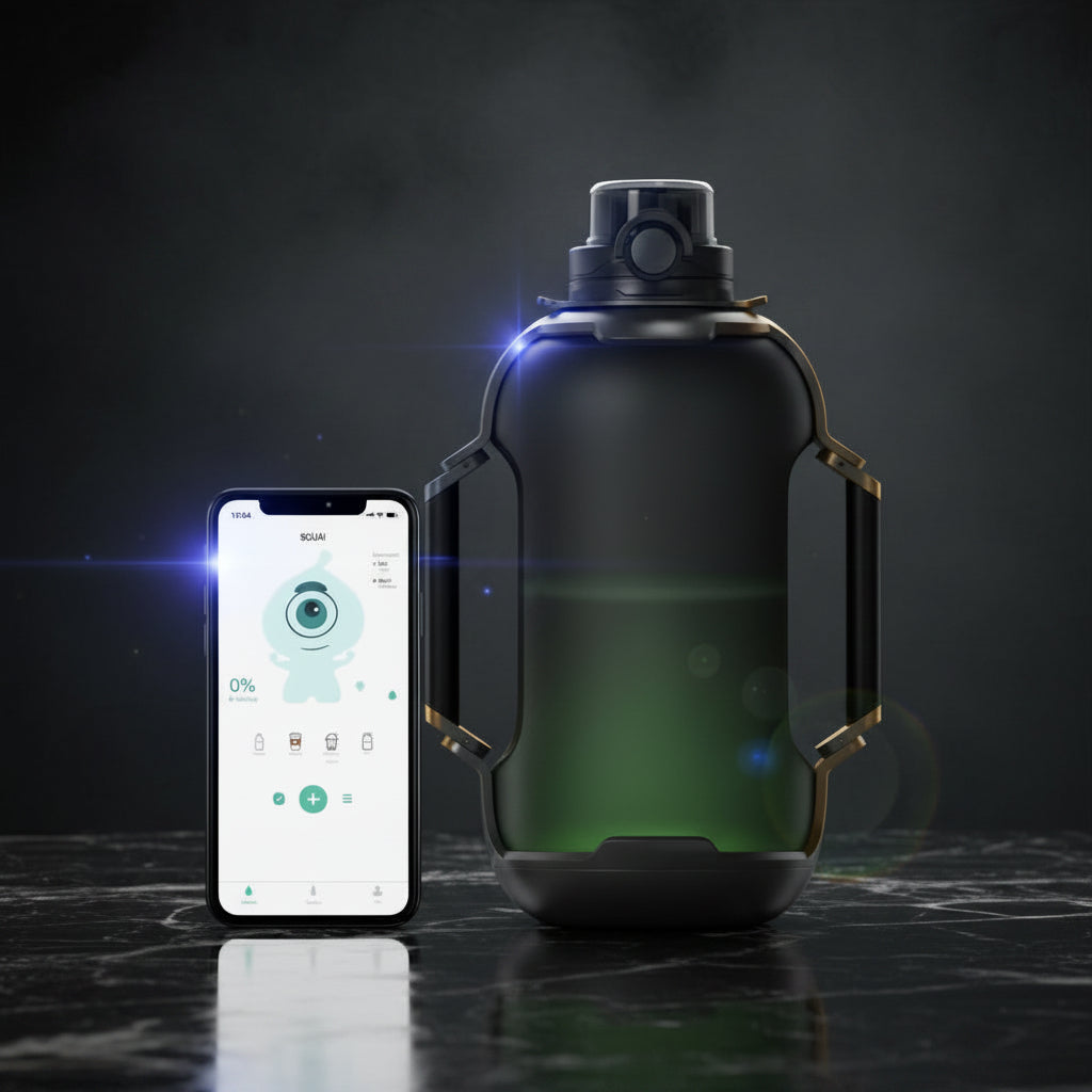 Slimme Hydratatie Waterfles Pro — 1,3 Liter met Lichtgevende Drinkherinnering & Bluetooth App