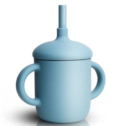 Siliconen drinkbeker met rietje voor baby's, 150 ml